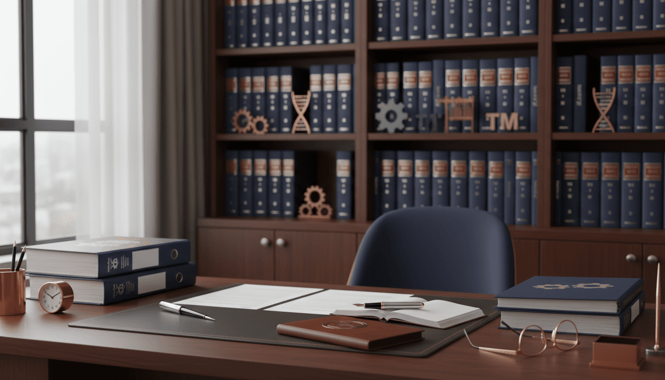 Professional legal workspace